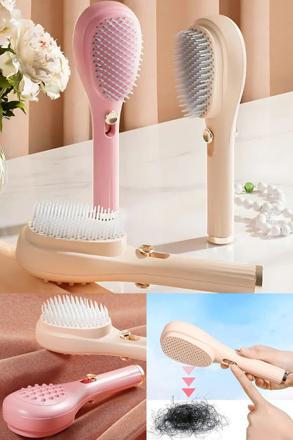Scalp Massage Comb With Retractable Bristle.